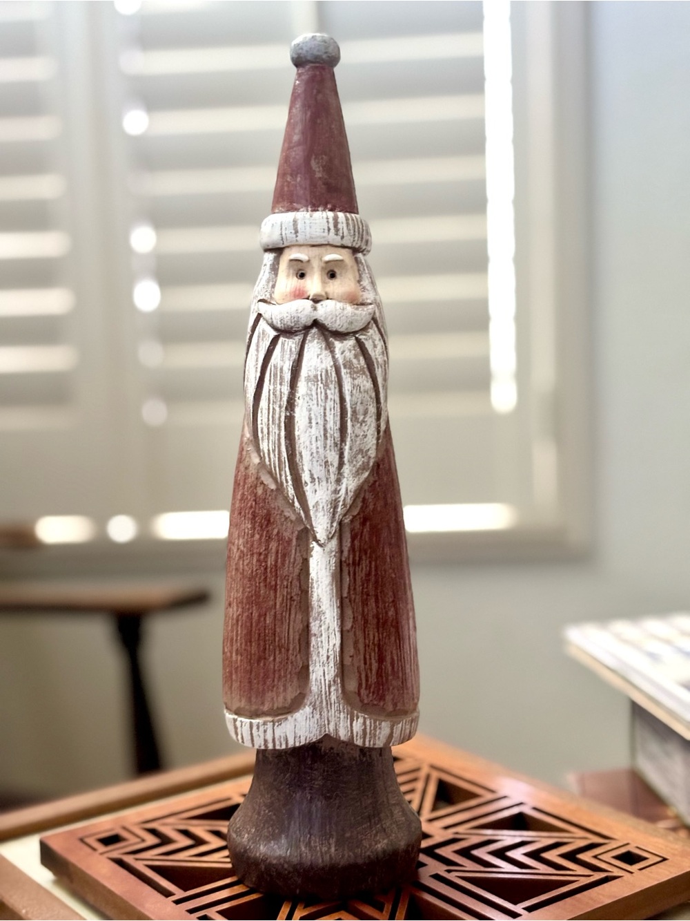 Pencil Santa Claus Figurine Rustic Folk Art St.
Nicholas Primitive Christmas NEW